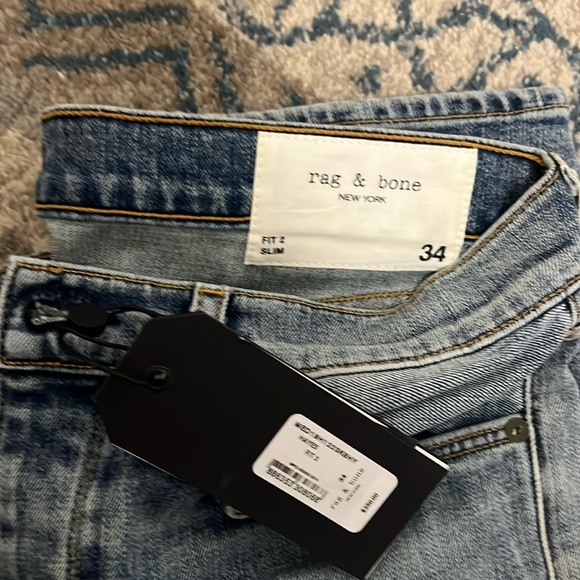Men’s Rag and Bone jeans NEW WITH TAGS Hayes fit 2 slim 34